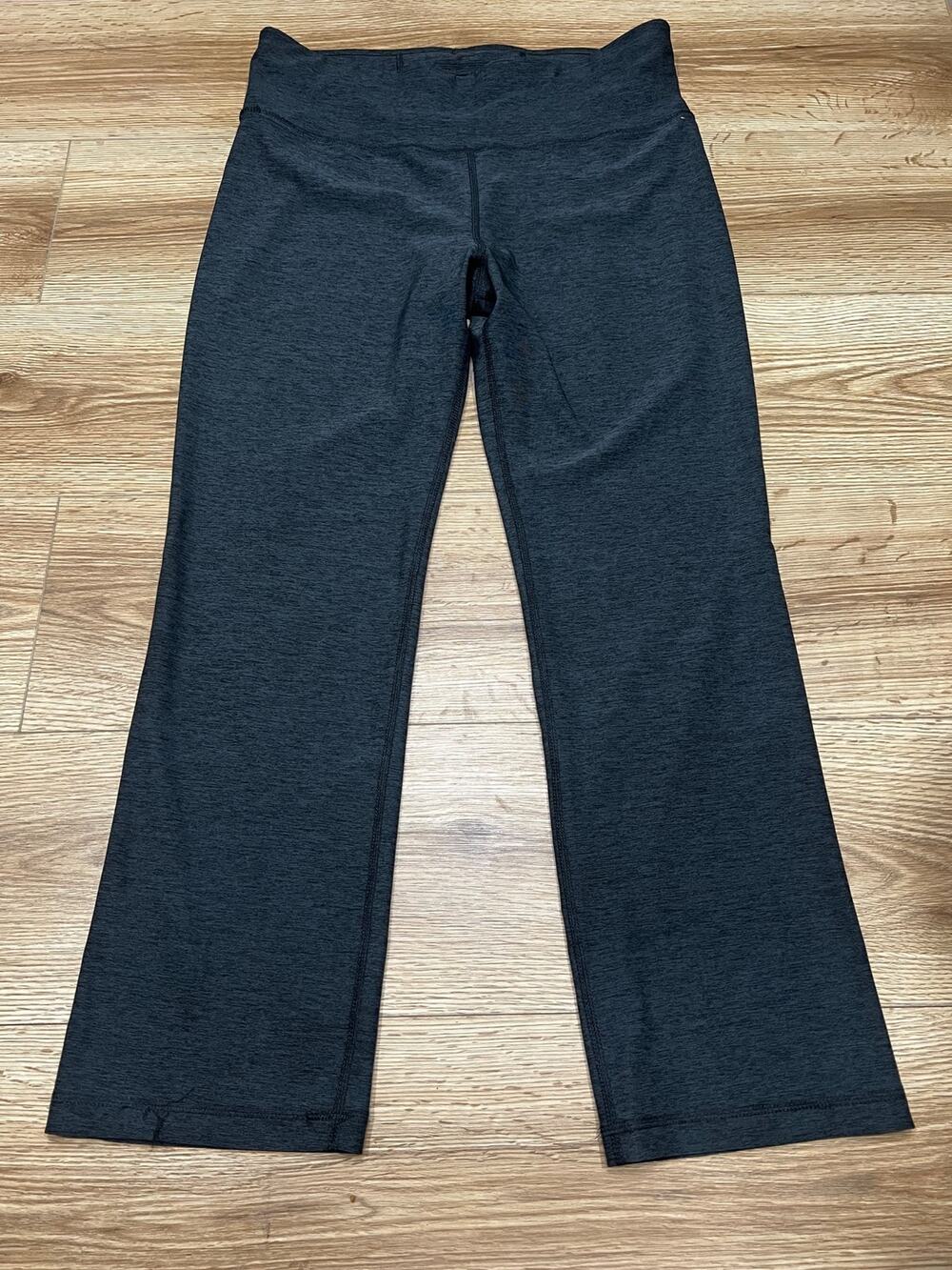 Avia Women's L/G Gray Melange Yoga Pants Leggings Size 12P-14P (A79)